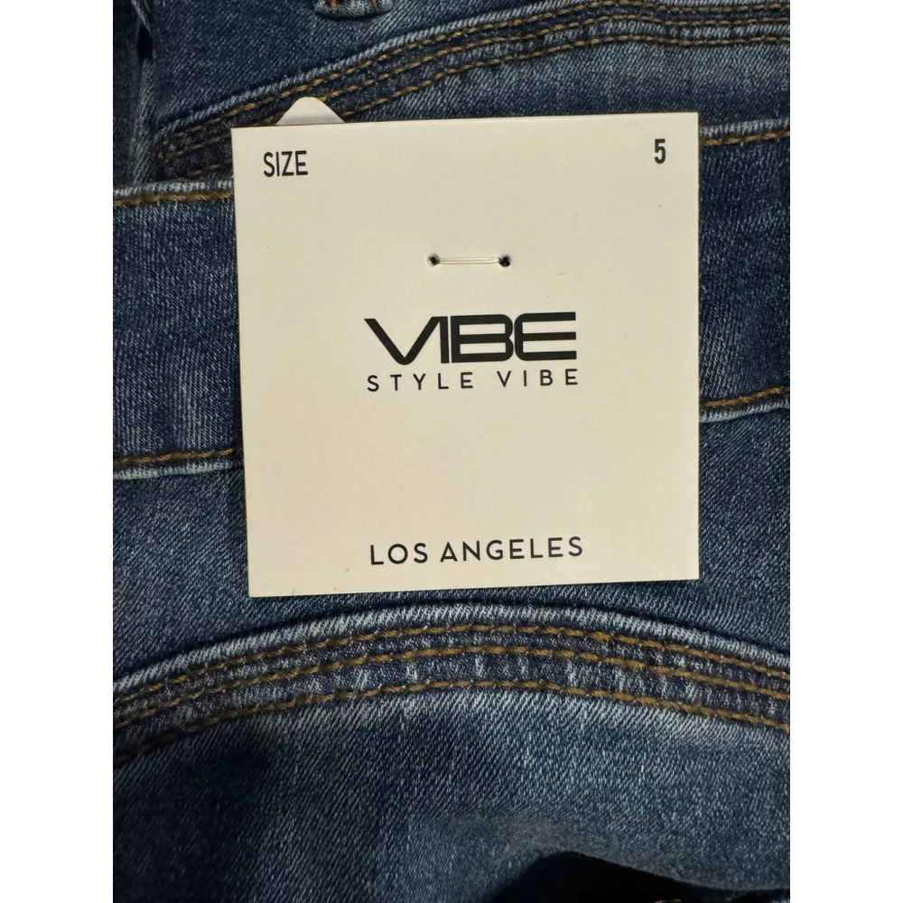 Vibe Style Sexy Curve Skinny Mid Rise Jeans NWT, Sz 7